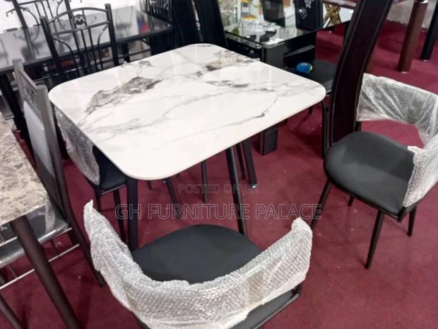 Mini Marble Dinning Table With Four Chairs · Photo 2