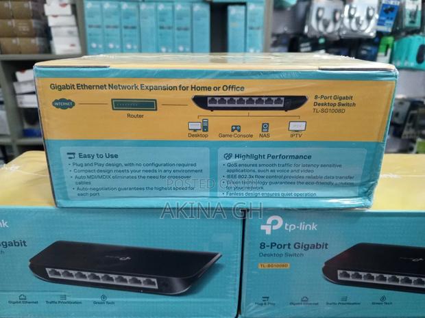 Tp-Link 8 Port Gigabit Switch Tl-Sg1008d · Photo 2