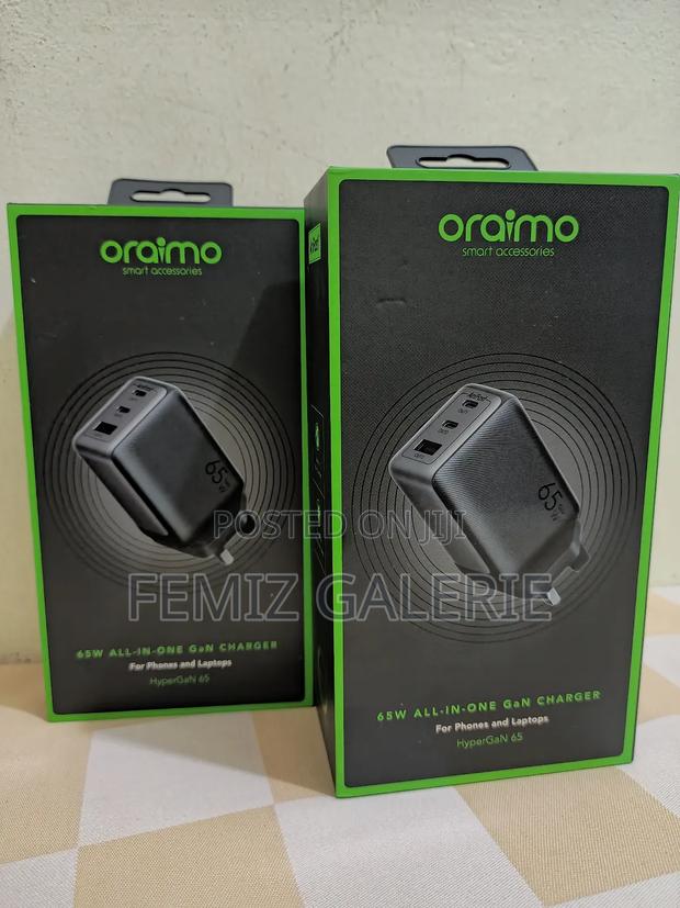 Oraimo Hyper Gan 65 65w Gan Wall Charger Kit + 100w Cc Cable · Photo 5