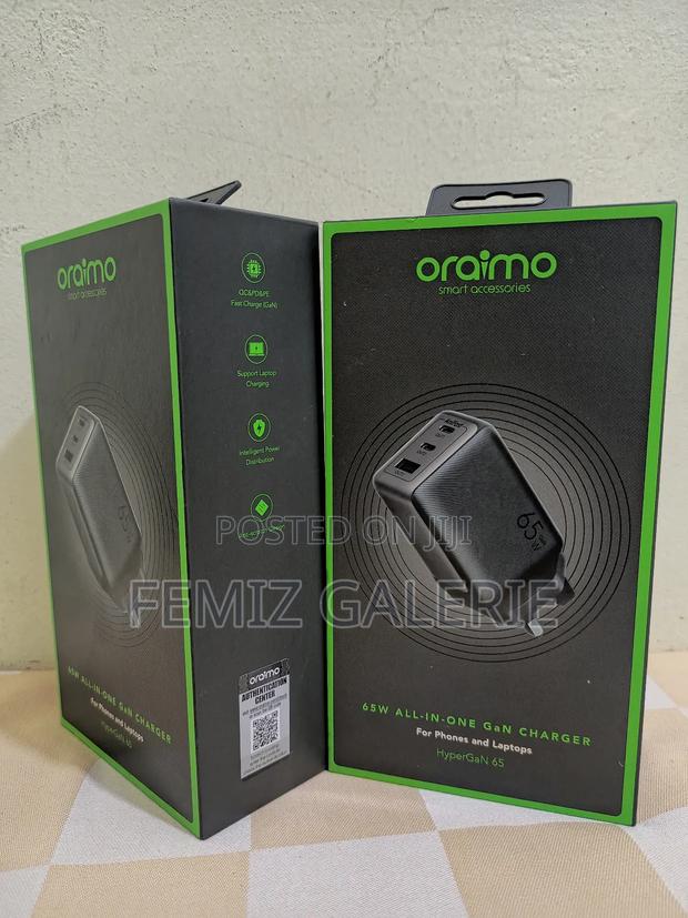 Oraimo Hyper Gan 65 65w Gan Wall Charger Kit + 100w Cc Cable · Photo 3