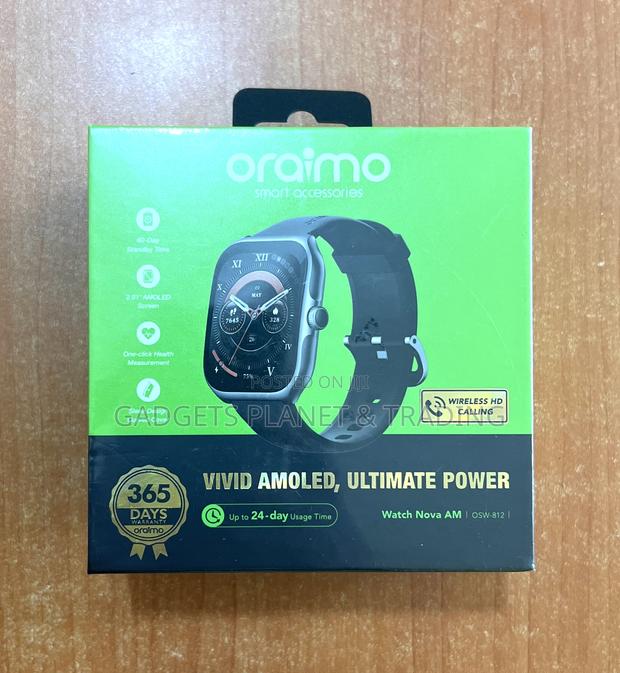 Oraimo Nova Am 2.01" Amoled Screen Smart Watch | Osw-812 · Photo 1