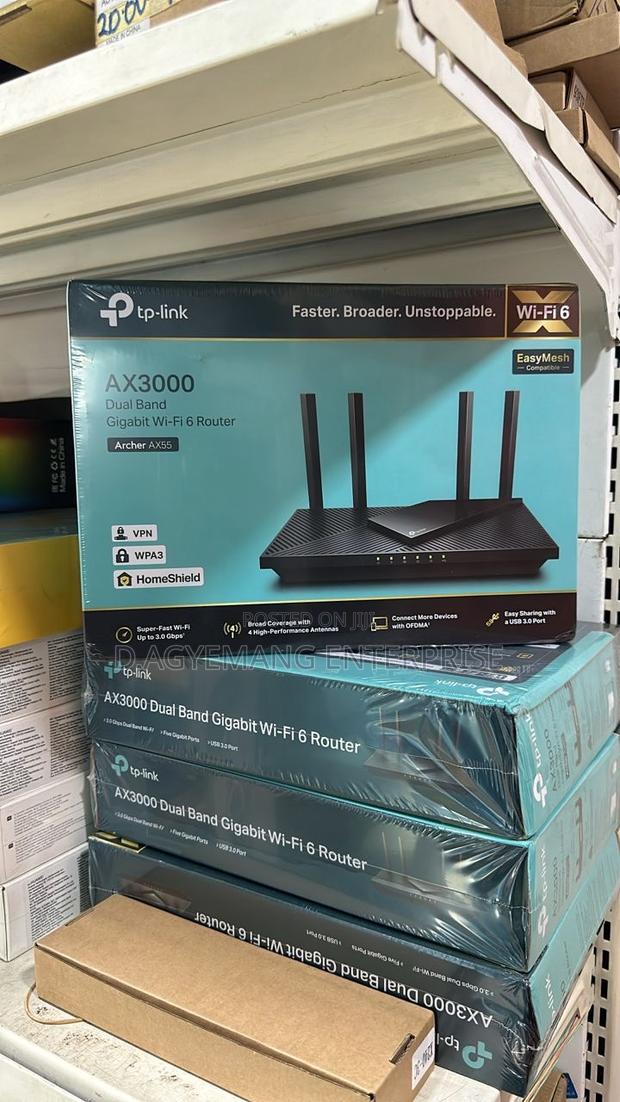 Tp Link Ax3000 Dual Band Gigabit Wi-fi 6 Router · Photo 1