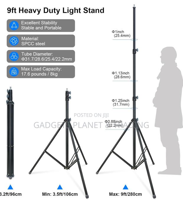 Linco Heavy Duty 9 Feet/2.8 Metal Photography Light Stand · Photo 3