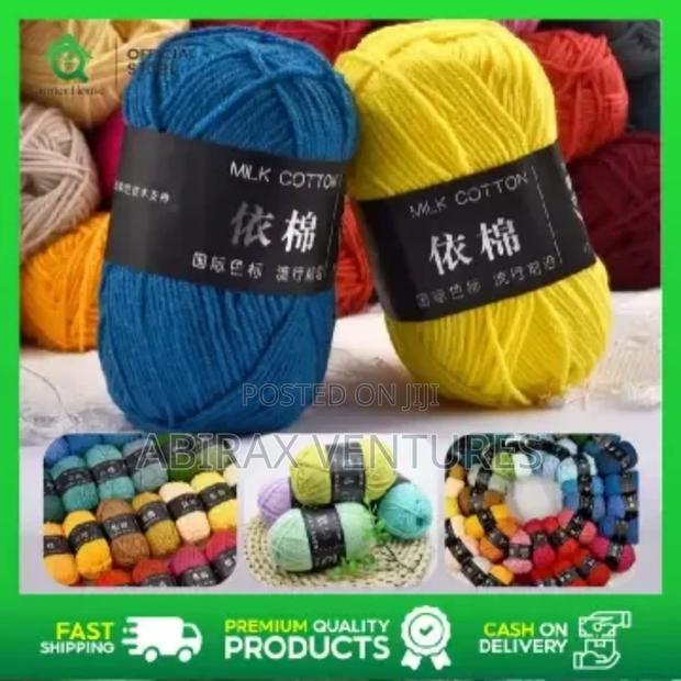 100pcs of 4ply Milk Cotton Yarn · Photo 1