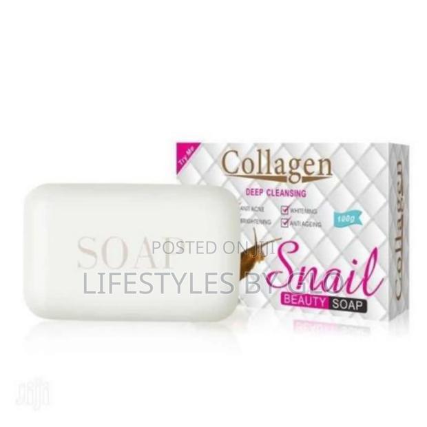 Snail Collagen Face Cream, Serum Soap Anti-Aging Anti-Acne 5pcs Set · Photo 4