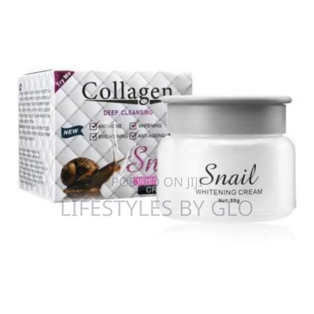 Snail Collagen Face Cream, Serum Soap Anti-Aging Anti-Acne 5pcs Set · Photo 5