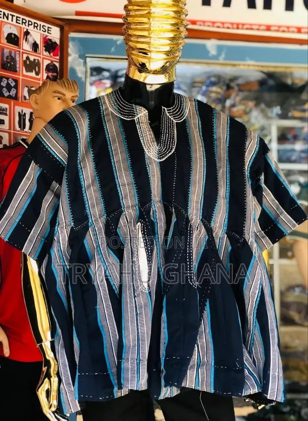 Ghanaian Smock for Men | Buy Batakari Fugu Online – Tryahu · Photo 1