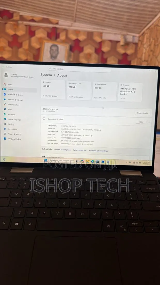 Laptop Dell XPS 13 8GB Intel Core i5 SSD 256GB · Photo 1