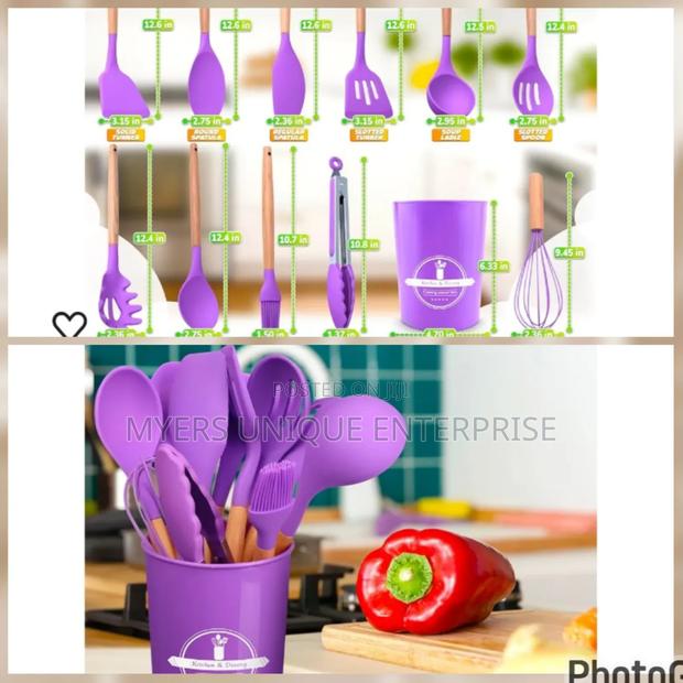 Heat Withstanding 12pcs Silicon Laddles · Photo 1