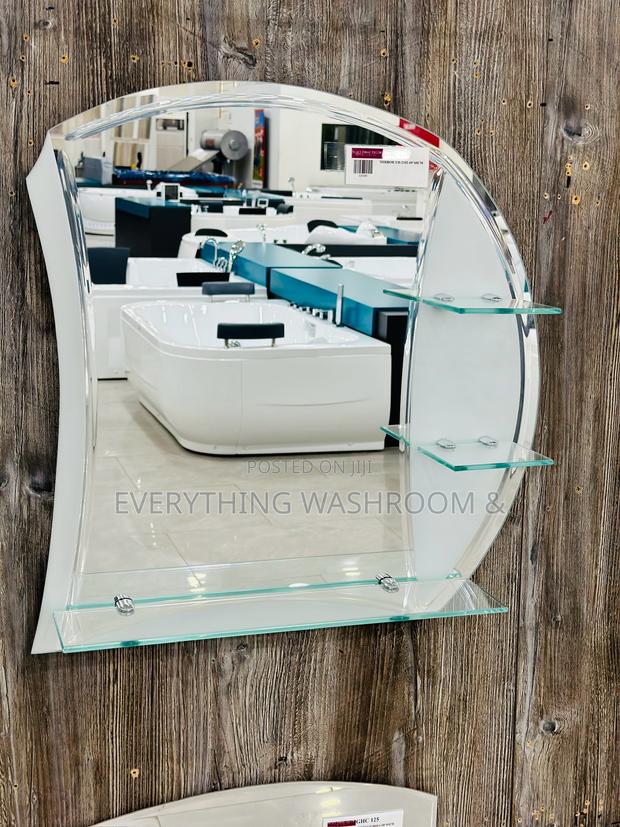 Mirror Shelves_ Bathroom Mirror 60x60cm · Photo 1