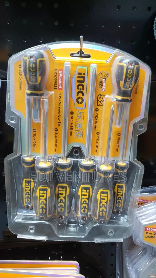 Ingco 8 Pieces Screwdriver Set. Hksds0828 · Photo 1