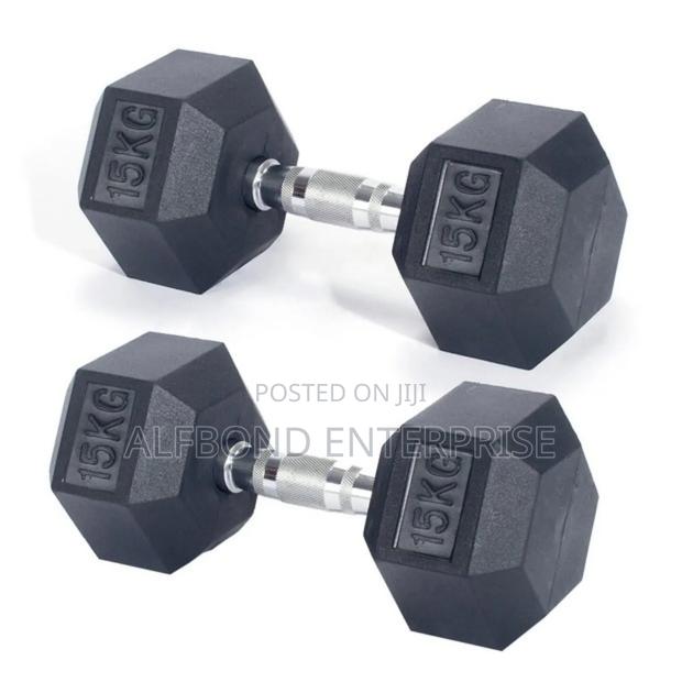 15kg X 2 Hex Dumbbells · Photo 1