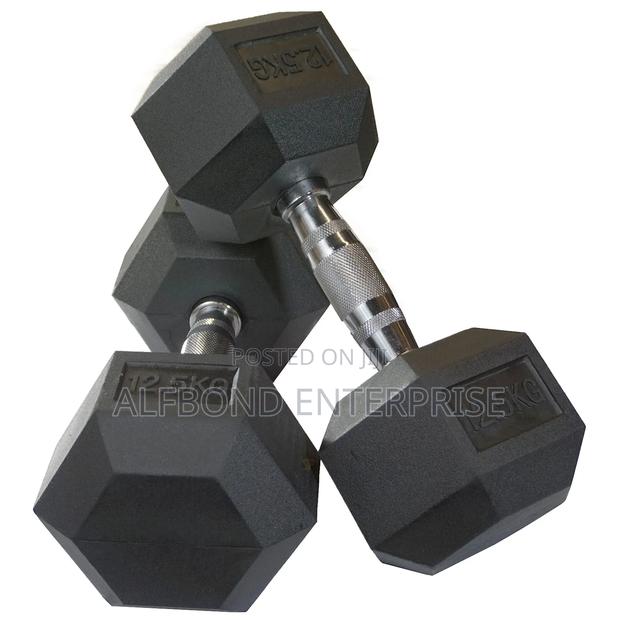 12.5kg X2 Hex Dumbbells · Photo 1