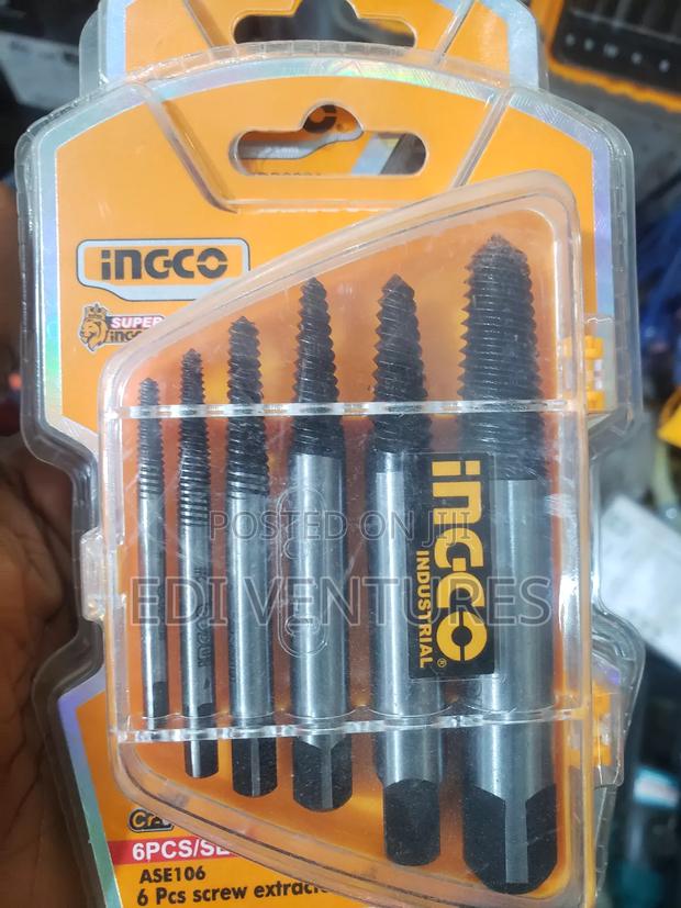 Ingco 6 Pieces Screw Extractor Set · Photo 1