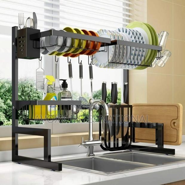 Dish Drainer Stainless Steel Sink Dish Rack 85x53cm · Photo 2