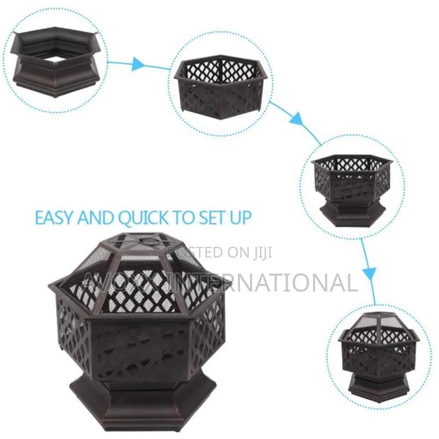 Zimtown 22 Inch Fire Pit Wood Burning Bonfire Firebowl · Photo 2
