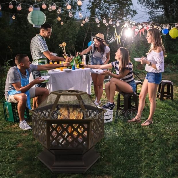 Zimtown 22 Inch Fire Pit Wood Burning Bonfire Firebowl · Photo 6