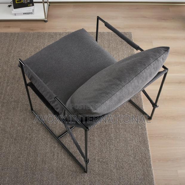Cliatt Modern Metal Framed Sling Upholstered Chair/Oversized · Photo 7