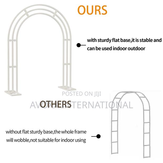 Susire Metal Wedding Garden Arch Trellis: 8.5ft Heavy Duty · Photo 4