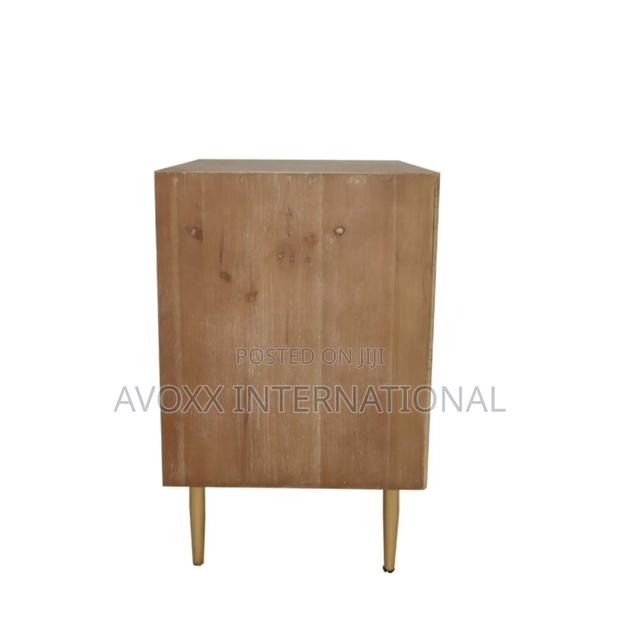 Nador Rustic Woven Fronts Nightstand, 2 Drawer End Table · Photo 6