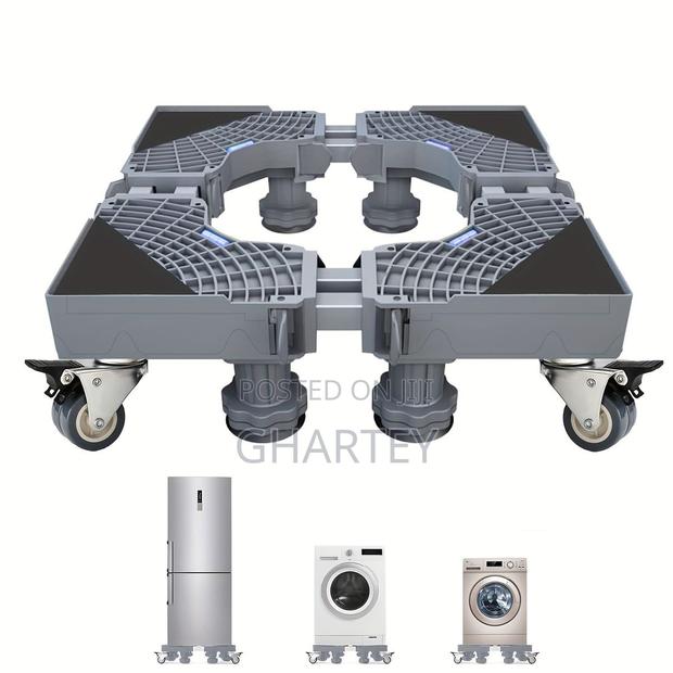 2X Double Tube Fridge Washing Machine Stand With Brakes · Photo 1