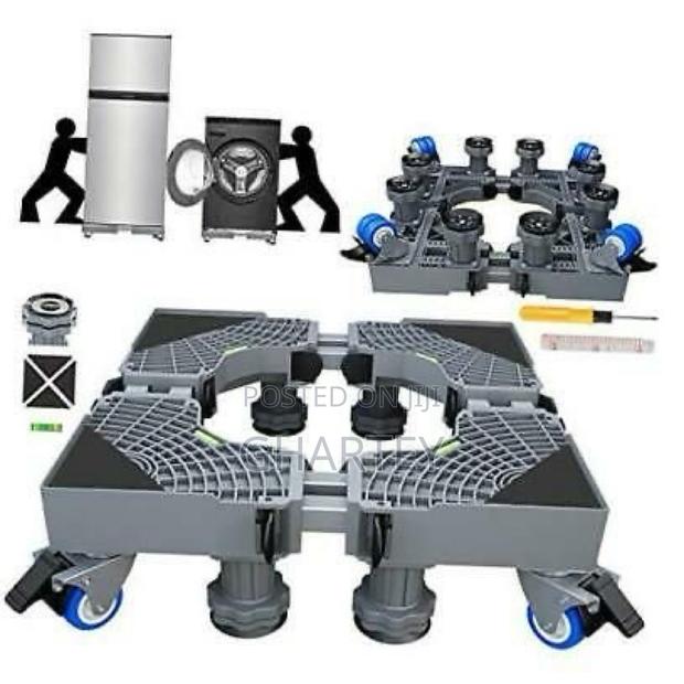 2X Double Tube Fridge Washing Machine Stand With Brakes · Photo 2