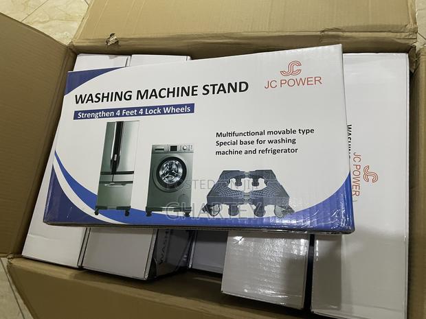 2X Double Tube Fridge Washing Machine Stand With Brakes · Photo 3