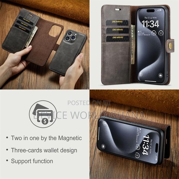 Dg Ming Leather Detachable Flip Case 18promax iPhone 17promax 17 16pm · Photo 3