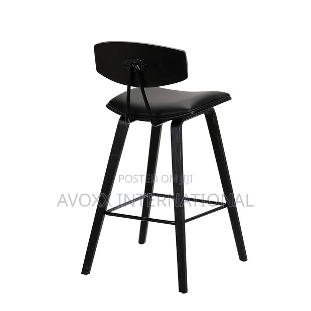 Armen Living Fox 25.5" Counter Height Black Faux Leather · Photo 5