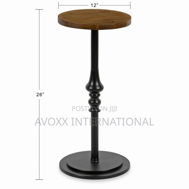 Parodi 26'' Tall Solid Wood Pedestal End Table · Photo 3
