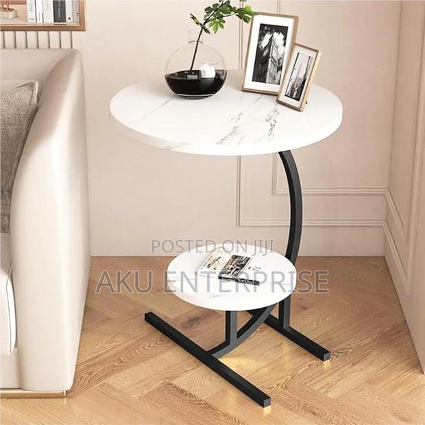 C-Shaped Snack Table Sofa Side Bedside Table for Living Room · Photo 2