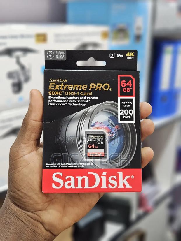 Sandisk Extreme Pro 64gb 170mbps Sd Card · Photo 1