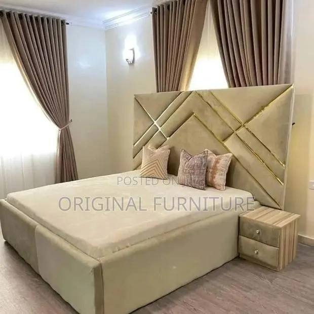 Queen Size Bed Frame and Side Drawers · Photo 1