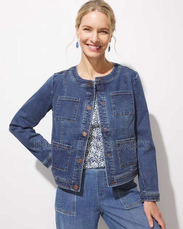 Perfect Stretch Pocket Denim Jacket (From USA) · Photo 1