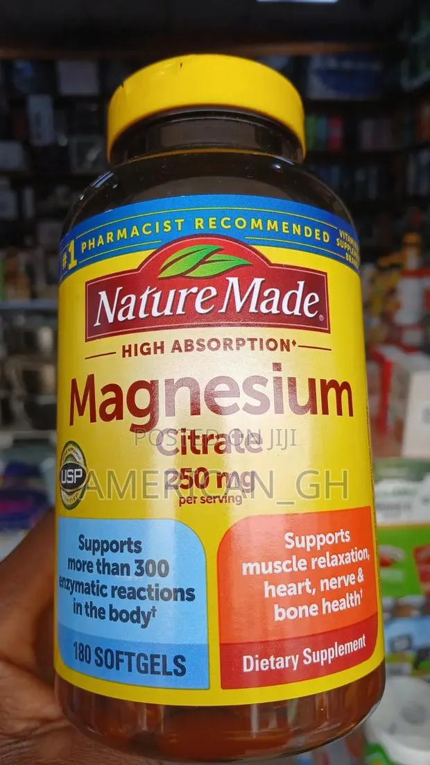 Nature Made Magnesium Citrate 250mg, 180 Softgels · Photo 1