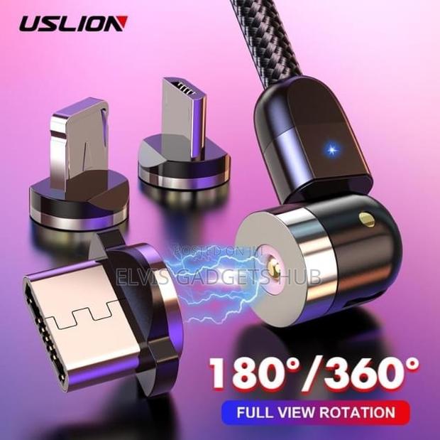 USLION Magnetic 540° Rotating Fast Charging Cable · Photo 2
