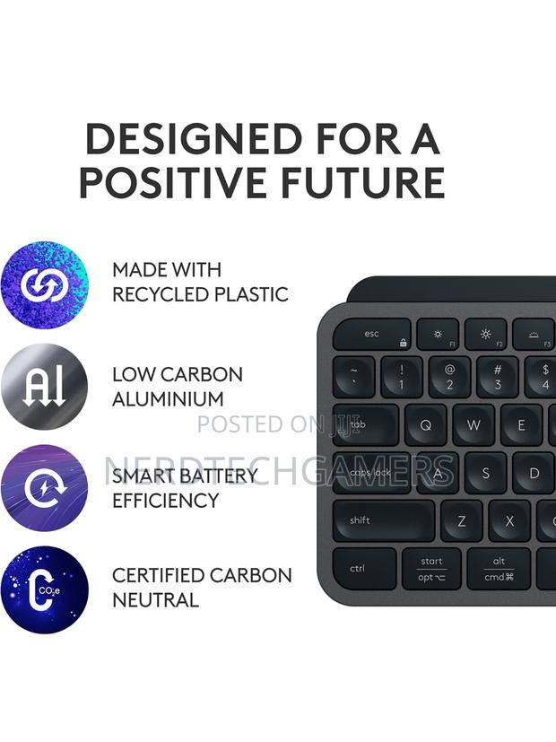 Logitech MX Keys S Wireless Keyboard, Backlighting - · Photo 2