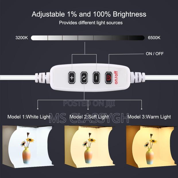 30CM PULUZ Folding Photography Portable Ring Lighting Studio · Photo 3