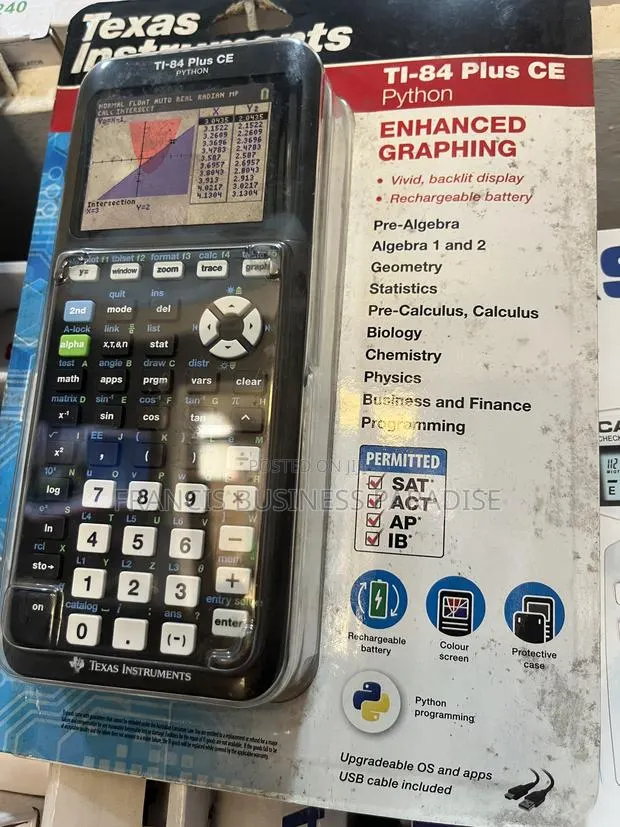 Texas Instruments Ti-84 Plus Ce Python Graphing Calculator (Brand New) · Photo 1