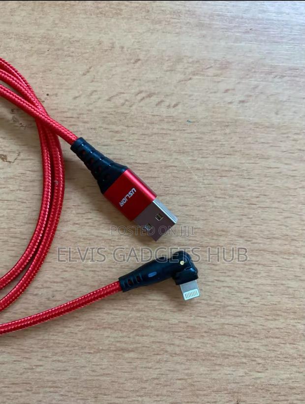 USLION Lightning Braided 180° Rotating Fast Charging Cable · Photo 3