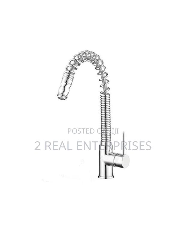 Wickes Spiralle Pull Out Monobloc Kitchen Sink Mixer Tap · Photo 1