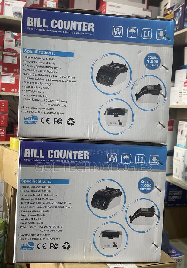 Counting Machine Bill Counter Counts 1,000 Notes/Min · Photo 2