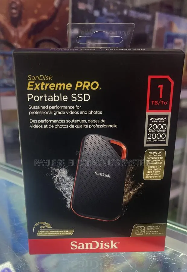 Sandisk 1tb Extreme Pro 2000mb/S - USB-C, USB 3.2 External SSD · Photo 1