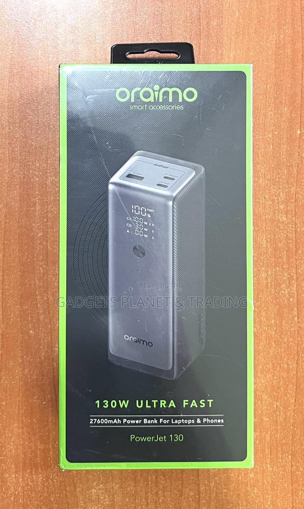 Oraimo Powerjet 130 27600mah Power Bank For Laptops - 130w · Photo 1