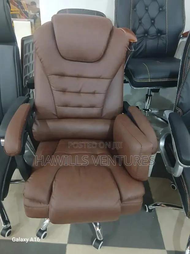 Brown Executive High-Back Office Chair · Photo 1