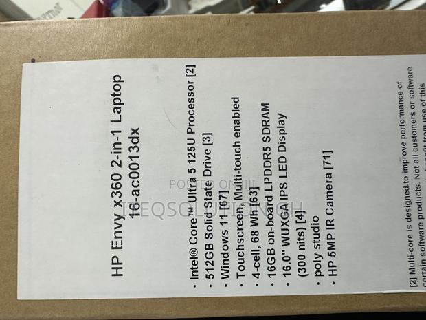 New Laptop HP Envy X360 16GB Intel Core Ultra 5 SSD 512GB · Photo 2