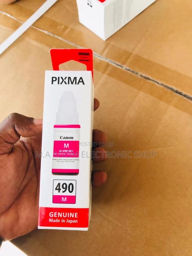 Canon GI-590 Red Ink: Vibrant Color, High Yield · Photo 1
