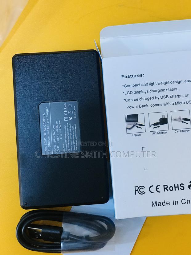 Canon Lp-E6 LCD Display Dual Slot Charger · Photo 4