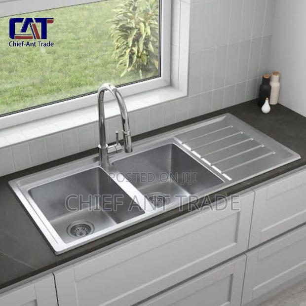 Sliver Kitchen Sink (12050-2ls) Double · Photo 2