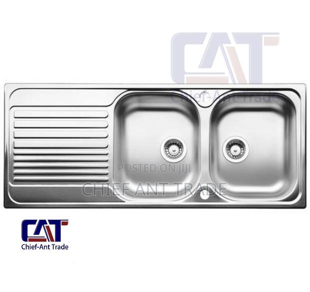 Sliver Kitchen Sink (12050-2ls) Double · Photo 1
